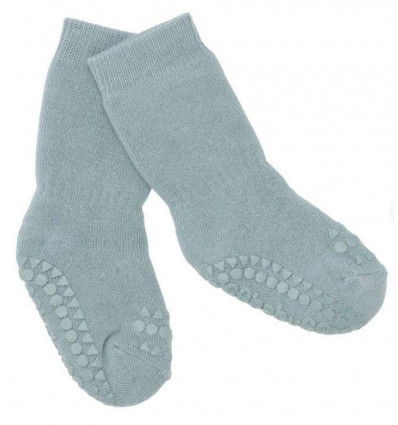 GOBABYGO Non-slip sokken - dusty blue - 6/12m (17/19)