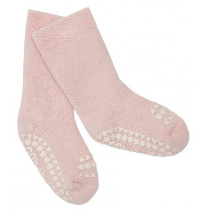 GOBABYGO Non-slip sokken - zacht roze - 0/6m (14/16)