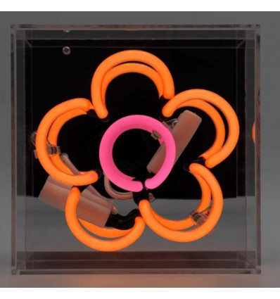 Mini acryl box neon - Daisy - oranje