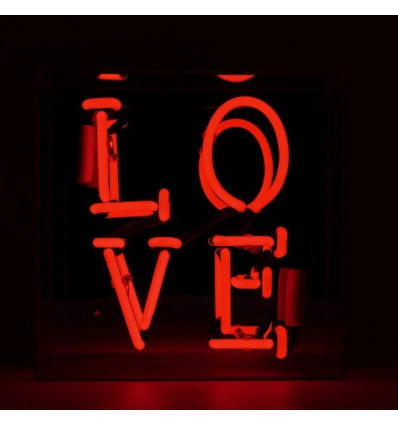Acryl box neon - love - rood
