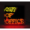 acrylic neon box - out of office