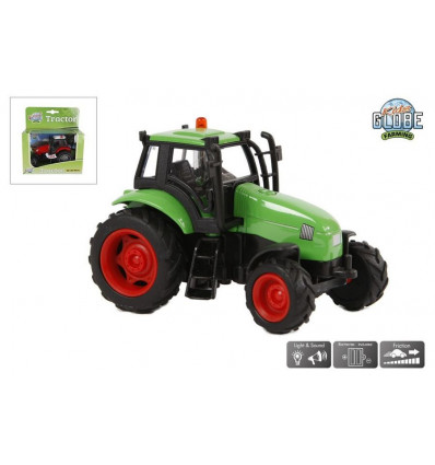 KidsGlobe tractor m/ licht en geluid 11cm