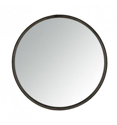 Pomax BOUDOIR spiegel - M dia 40cm - ronde spiegel zwarte rand metaal