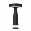 NEWDES Tip tafellamp LED 21cm - zwart acculamp draadloos - aluminium