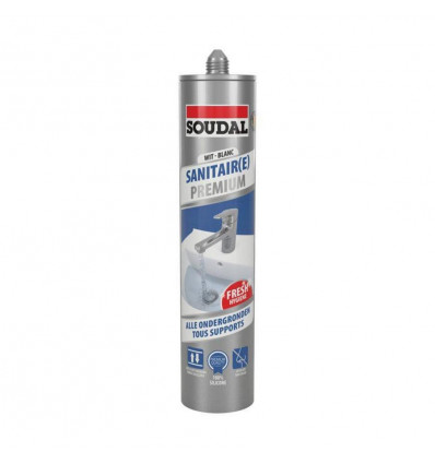 SOUDAL Sanitaire silicone 290ml - wit