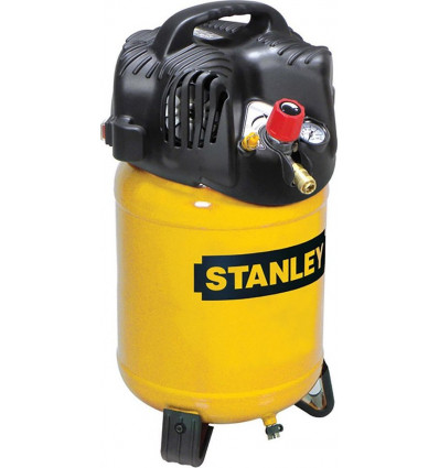 STANLEY Compressor verticaal - z. olie - 24L/1.5pk/10bar