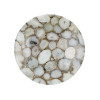 Pomax AGATA tafelblad in agaat steen - 45x2cm - wit