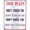 Sign - Tool rules... - 26x35cm