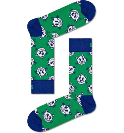 Happy Socks CAT - 41/46 - groen