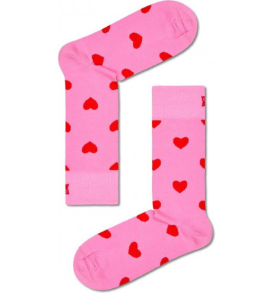 Happy Socks HEART - 36/40 - roze