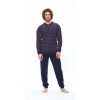 GARY Heren pyjama punto - blauw - 48
