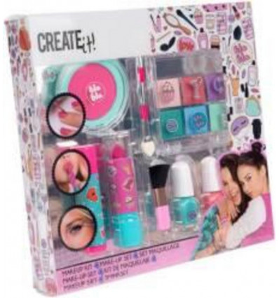 Create It! Beauty make-up set - roze/ turquoise