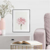 Slim frame wood - 30x40cm - pink rose
