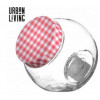 URBAN LIVING Bokaal 1.4L - vichy rood/ wit