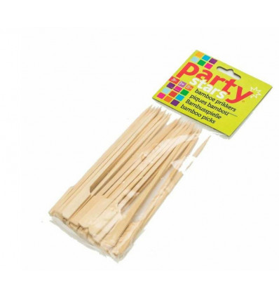 PARTY STARS Partyprickers 24st. - bamboo 15cm