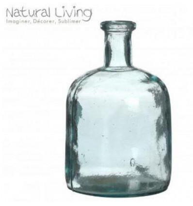 NATURAL LIVING Camille vaas - 15xH25cm - gerecycleerd glas
