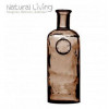 NATURAL LIVING Adele drinkfles - 2.3L 13xH35cm - amber gerecycleerd glas