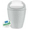 KOZIOL DELL XS Swing-top wastebasket 2L - recycled ash grey