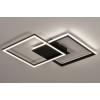 EGLO Plafondlamp HUERTA - 2 LED 525x310 3100LM 4000K zwart/wit