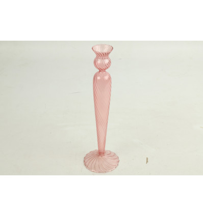 PERLITA Kandelaar - L 8.5x28cm - roze