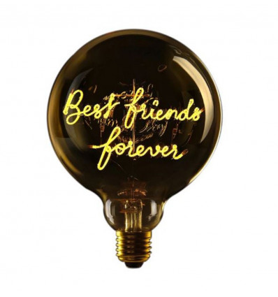 MESSAGE IN THE BULB - Best friends forever - G125 E27 2W 2200k