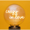 MESSAGE IN THE BULB - Crazy in love - G125 E27 2W 2200k