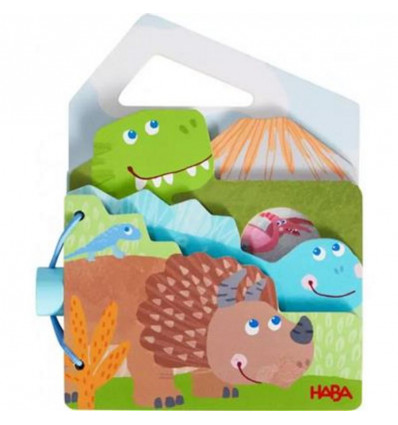 HABA Babyboek hout - Dino's
