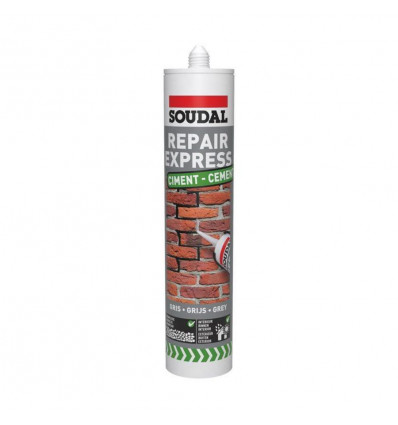 SOUDAL Repair express kit 290ml - cement grijs