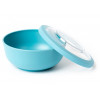 DBP Amuse dinner bowl - large 2L - blauw met transp. deksel