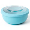 DBP Amuse dinner bowl - large 2L - blauw met transp. deksel