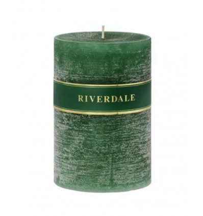 Riverdale PILLAR kaars - 10x15cm - groen