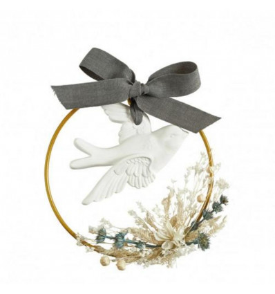 Mathilde FLORAL wreath fragranced palazzo bello - fleur de coton