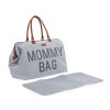 CHILDHOME Mommy bag verzorgingstas - canvas grijs luiertas