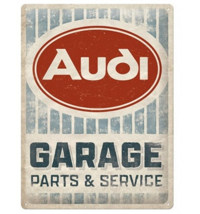 Tin sign 30x40cm Audi - garage