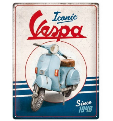 Tin sign 30x40cm Vespa - Iconic since 1946