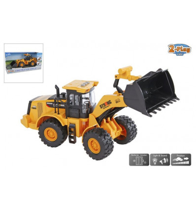 2-Play bulldozer m/ licht en geluid