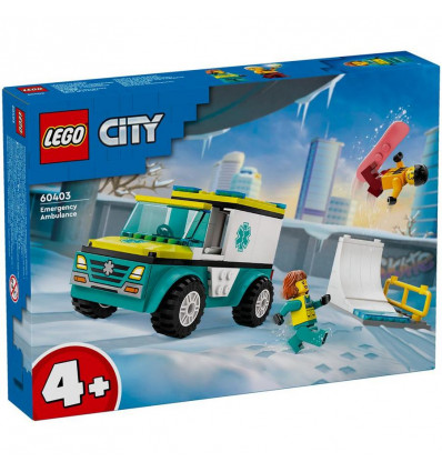 LEGO City 60403 Ambulance en snowboarder