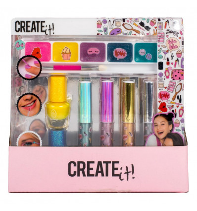 CREATE IT! Make-up set glitter - 7-delig
