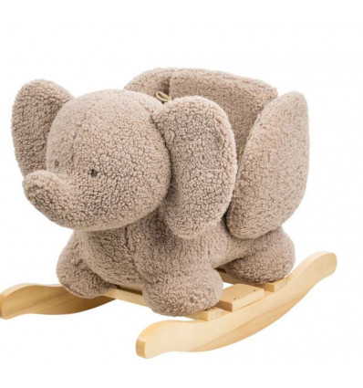 NATTOU Teddy schommelpaard - olifant taupe