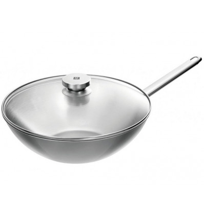 ZWILLING Plus wok met glasdeksel - 30cm