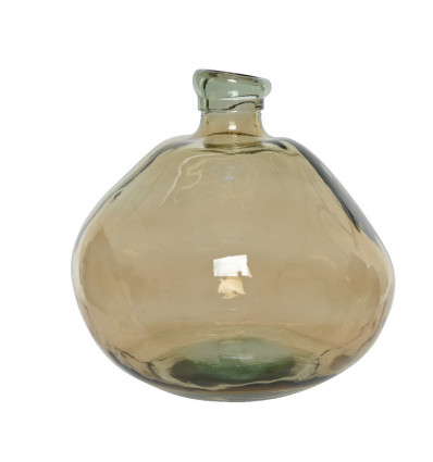 Vaas in recycled glas - 33x33cm- naturel