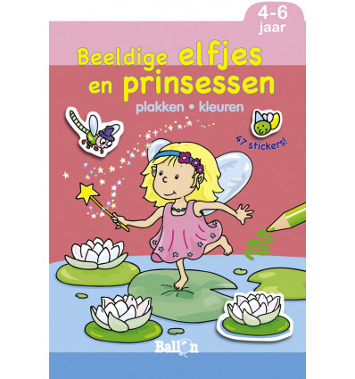 Plakken & Kleuren - Elfjes prinsessen (4/6j.)