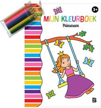 Prinsessen - Kleurboek met kleurpotloden