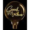 MESSAGE IN THE BULB - Good vibes - G125 E27 2W 2200K