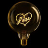 MESSAGE IN THE BULB - Love - G125 E27 2W 2200k - amber
