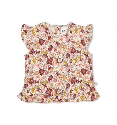FEETJE G T-shirt WILD FLOWERS - roze - 68