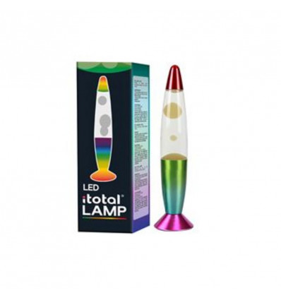 I-TOTAL Lavalamp met kleurverandering - white wax/ rainbow base