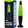 I-TOTAL Lavalamp - green light/white wax /black base