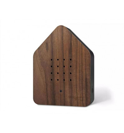 RELAXOUND Zwitscherbox - Walnut/dark Huisje met natuurgeluiden sensor