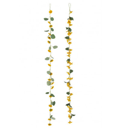 JLINE Slinger bloemen en blaadjes 122cm- ass. (prijs per stuk)